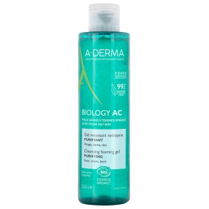 Gel de curatare spumant purificator Biology AC, 200 ml, A-Derma - Img 1