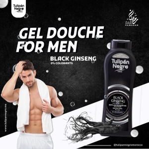 Gel de dus Black Ginseng, 650 ml, Tulipan Negro - Img 2