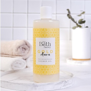 Gel de Dus Gold Aura, 400 ml, The Bath Factory - Img 2