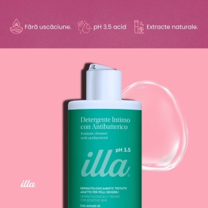 Gel intim antibacterian ph 3.5, Illa, 500 ml, Pietrasanta Pharma - Img 2