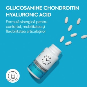 Glucosamine Chondroitin Hyaluronic Acid Good Routine, 90 comprimate, Secom - Img 7