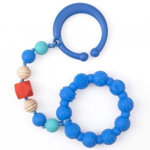 Lanț pentru dentiție soft din silicon cu clemă, +3 luni, Nuby - Img 3