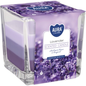 Lumanare Parfumata Tricolora, Lavanda, 170 g