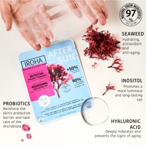 Masca nutritiva pentru fata dupa soare Nourishing Aftersun, 25 ml, Iroha - Img 4