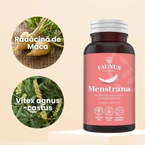 Menstrana, pentru echilibru hormonal si confort în sindromul premenstrual (PMS), 30 capsule, Faunus Plant - Img 4