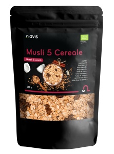 Musli 5 Cereale Ecologic, 250 g, Niavis