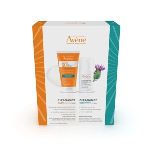 Pachet Crema de fata concentrata pentru ten acneic Cleanance Comedomed 30ml + Crema cu protectie solara SPF50+ Cleanance 50ml, Avene - Img 3