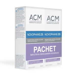 Pachet sampon antimatreata Novophane DS, 125 ml + 125ml, ACM