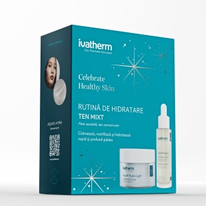 Pachet Ser Aquafil Hydra 30 ml + Cremă Aquafil Hydra Light 50 ml, Ivatherm