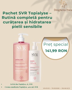 Pachet SVR Topialyse – Rutină completă pentru curățarea și hidratarea pielii sensibile