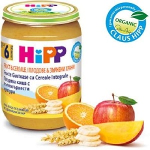 Piure din fructe gustoase si cereale integrale, +6 luni, 190 g, Hipp - Img 2