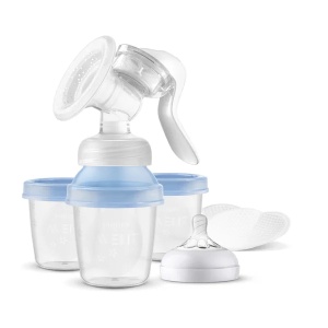 Pompa de san manuala cu recipiente de stocare SCF430/13, 1 bucata, Philips Avent