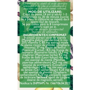 Rau de miscare D141, 20 comprimate, Fares - Img 2