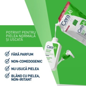 Rezerva Gel de spalare hidratant pentru piele normala si uscata, 473 ml, CeraVe - Img 5