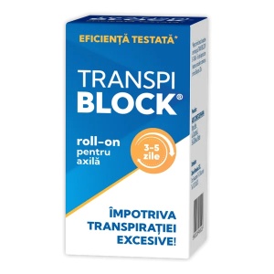 Roll-on impotriva transpiratiei excesive, 50 ml, Transpiblock - Img 2
