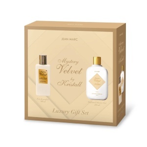 Set pentru femei Mystery Velvet apa de parfum 100 ml + gel de dus parfumat 250 ml, Jean Marc