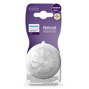 Set tentine cu debit rapid pentru +6 luni Natural Response SCY965/02, 2 bucati, Philips Avent