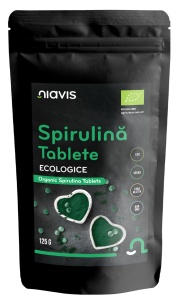 Spirulina Tablete Ecologice/BIO, 125 g, Niavis