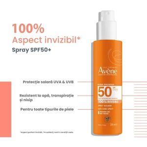 Spray pentru protecție solară SPF 50, 200 ml, Avene - Img 4