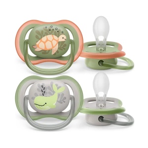 Suzete Ultra Air SCF085/60 pentru 6-18 luni Verde/Gri, 2 bucati, Philips Avent - Img 2