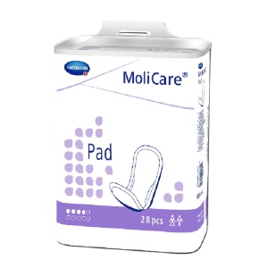 Tampoane absorbante incontinenta 4 picaturi MoliCare Pad, 28 buc, Hartmann