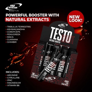 Testo Shot, 20 fiole, Pro Nutrition - Img 2