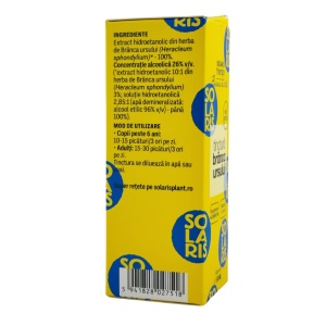 Tinctură Brânca Ursului, 50 ml, Solaris - Img 3