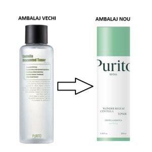 Toner de fata vegan fara miros Wonder Releaf Centella, 200 ml, Purito - Img 2