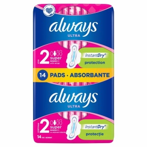 Absorbante Always Ultra Super, 14 bucati, P&G