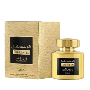 Apa de parfum Confidential Private Gold, 100 ml, Lattafa - Img 2