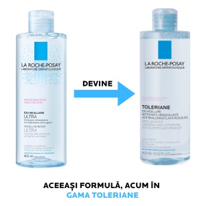 Apa micelara pentru pielea reactiva Toleriane, 400 ml, La Roche-Posay - Img 2
