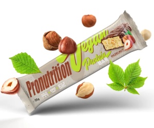 Baton proteic cu aroma de alune Vegan Bar, 55g, Pro Nutrition