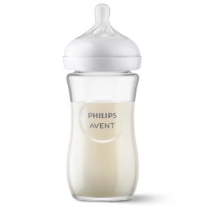 Biberon din sticla Natural Response +1luna, 260ml, SCY933/01, Philips Avent - Img 4