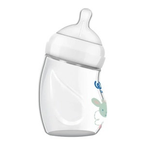 Biberon natural curbat termorezistent 180 ml, 0–6 luni, cod 146, Wee Baby - Img 3