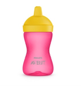 Cana cu tetina de formare dura, Roz 18luni+ SCF804/04, 300 ml, Philips Avent - Img 3