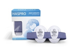Casti de protectie fonica pentru bebelusi si copii, 0-3 ani, albastru, Haspro