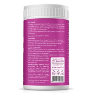 Collagen + Hyaluron cu aroma de capsuni, 150g, Zenyth - Img 2