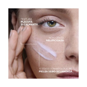 Crema anti-scuame hidratanta si calmanta Toleriane Kerium DS, 40 ml, La Roche Posay - Img 5
