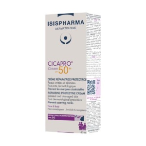 Crema reparatoare cu protectie solara Cicapro SPF50+, 40 ml, Isispharma - Img 3