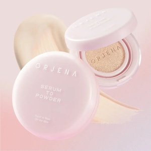 Cushion Serum to Powder Silky Matte N25 Tan, 14 g, Orjena - Img 5