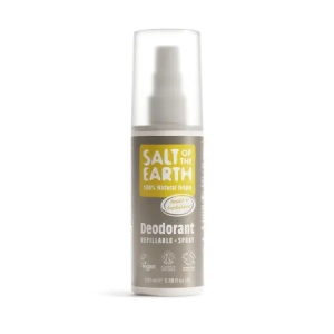 Deodorant vegan spray unisex, Amber & Sandalwood, 100 ml, Salt Of The Earth