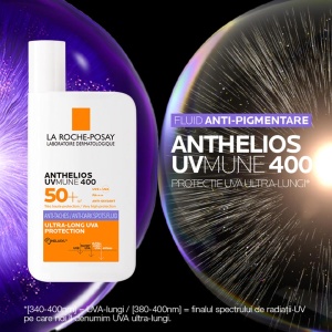 Fluid anti-pigmentare cu SPF 50+ Anthelios UVMUNE 400, 50 ml, La Roche-Posay - Img 3