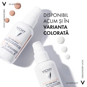Fluid cu protectie solara SPF 50+ pentru fata Capital Soleil, 40 ml, Vichy - Img 2