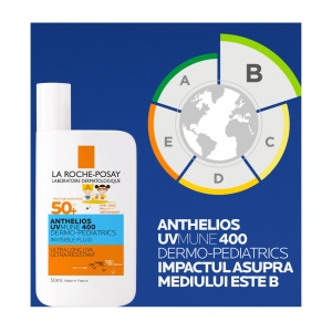 Fluid invizibil cu protectie solara SPF 50+ pentru copii Anthelios UVmune 400 Dermo-Pediatrics, 50 ml, La Roche-Posay - Img 5