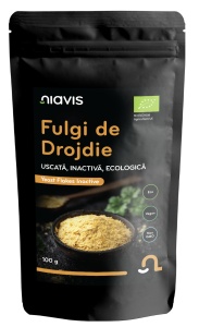 Fulgi Ecologici de Drojdie Uscata Inactiva, 100 g, Niavis
