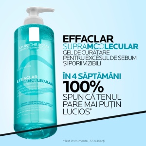 Gel de curatare pentru excesul de sebum și pori vizibili Effaclar Supramolecular, 400 ml, La Roche-Posay - Img 10