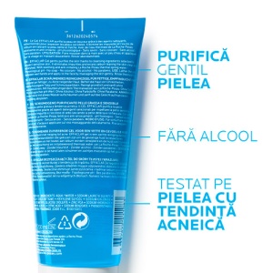 Gel de curatare pentru tenul gras cu tendinta acneica Effaclar +M, 200 ml, La Roche-Posay - Img 2