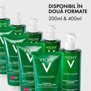 Gel de curatare purifiant pentru ten gras, Normaderm, 400 ml, Vichy - Img 5