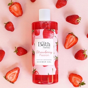 Gel de Dus Strawberry Passion, 400 ml, The Bath Factory - Img 2