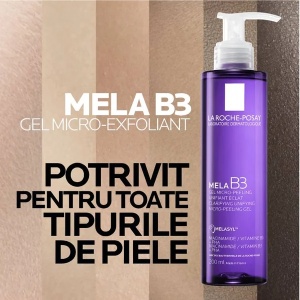 Gel Micro-exfoliant Anti-pete Pigmentare formulat cu Melasyl Mela B3, 200ml, La Roche-Posay - Img 5